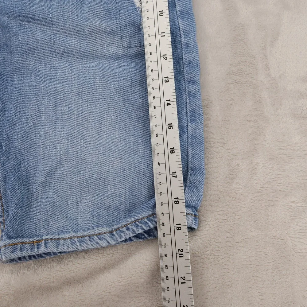 Levis 502 Regular Taper Distressed‎ Denim Shorts Light Wash Mens 30 W30 L